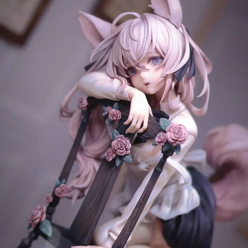GK Rabbit Flovra Anime Girl Collectible Figure Toy Model for Shelf Decoration Ideal Gift for Fans of Action Figures