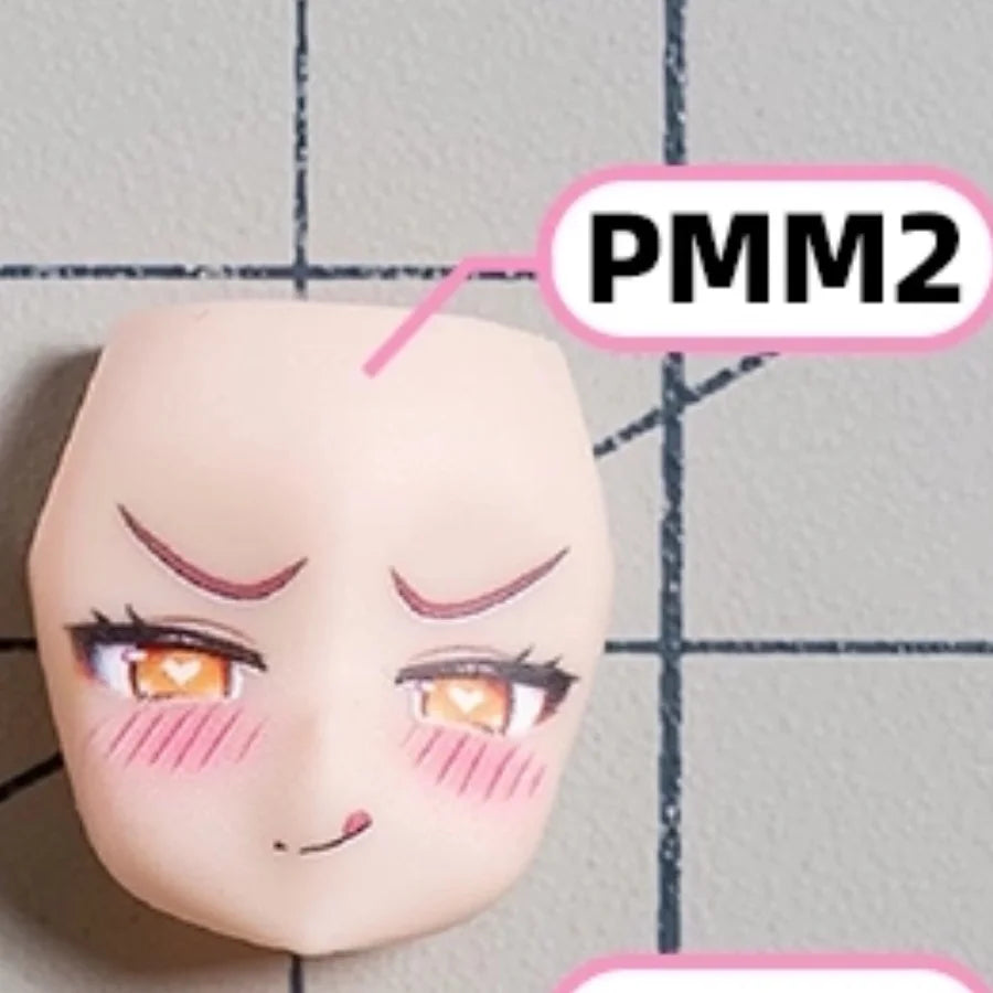 [No Figure] Kotobukiya PUNI Series PUNIMOFU 1/12 Pretty Girl Face Sculpture Accessories For 6inch Action Figure Model For DIY ﻿