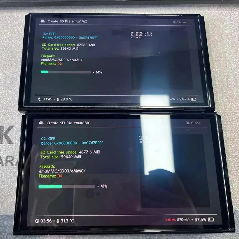 spot！Picofly Modified NS OLED Console Pre-installed Atmosphere Hekate emuMMC / Modified OLED Tablet Console 7 Inch OLED Screen