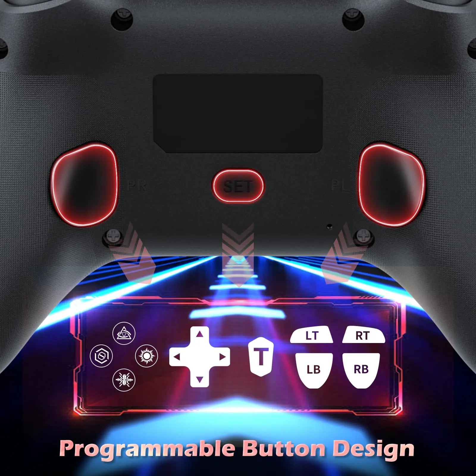 Wireless Game Controller For Playstation 4/PS4 Pro/Slim/PS3/PC/IOS/Switch Console W/ Turbo Dual Vibration 6-Axis Gyro 3.5mm Jack