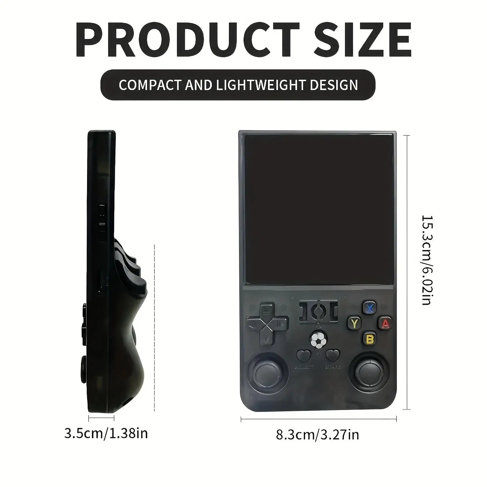WUDS R36MAX Retro Handheld Game Console, Portable Hand Held Open Source Linux System 4.0Inch IPS Screen Portable Video Player