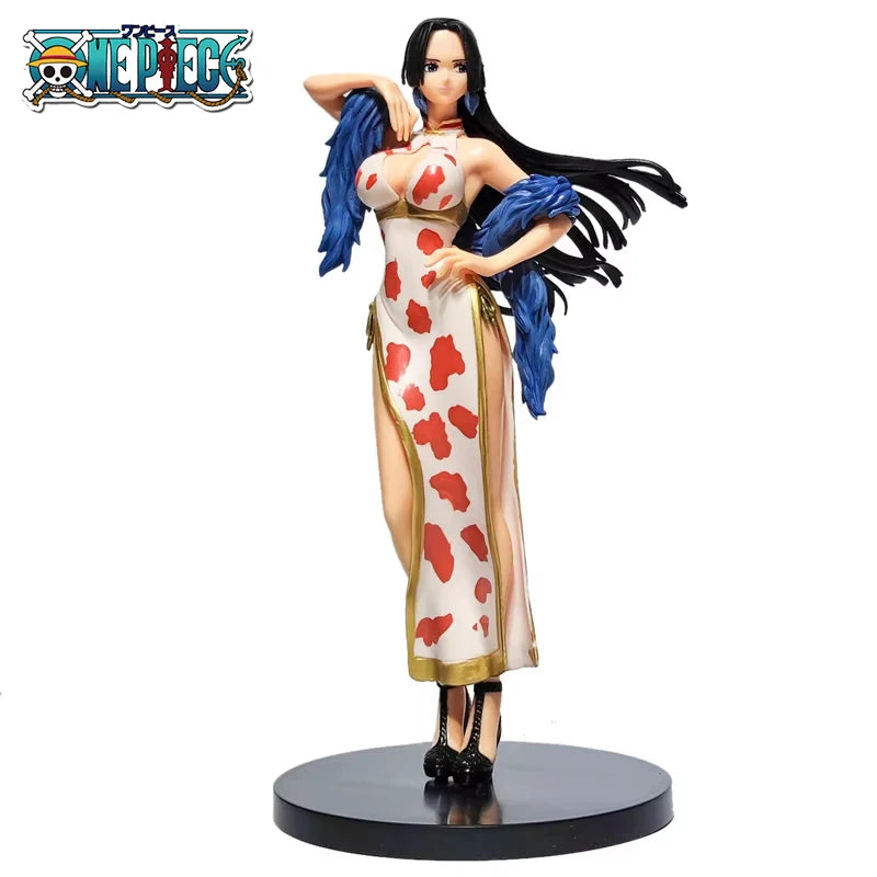 22cm One Piece Anime Figurine Cheongsam Boa Hancock Action Figure PVC Model Toy Doll Collection Cartoon Children Gift