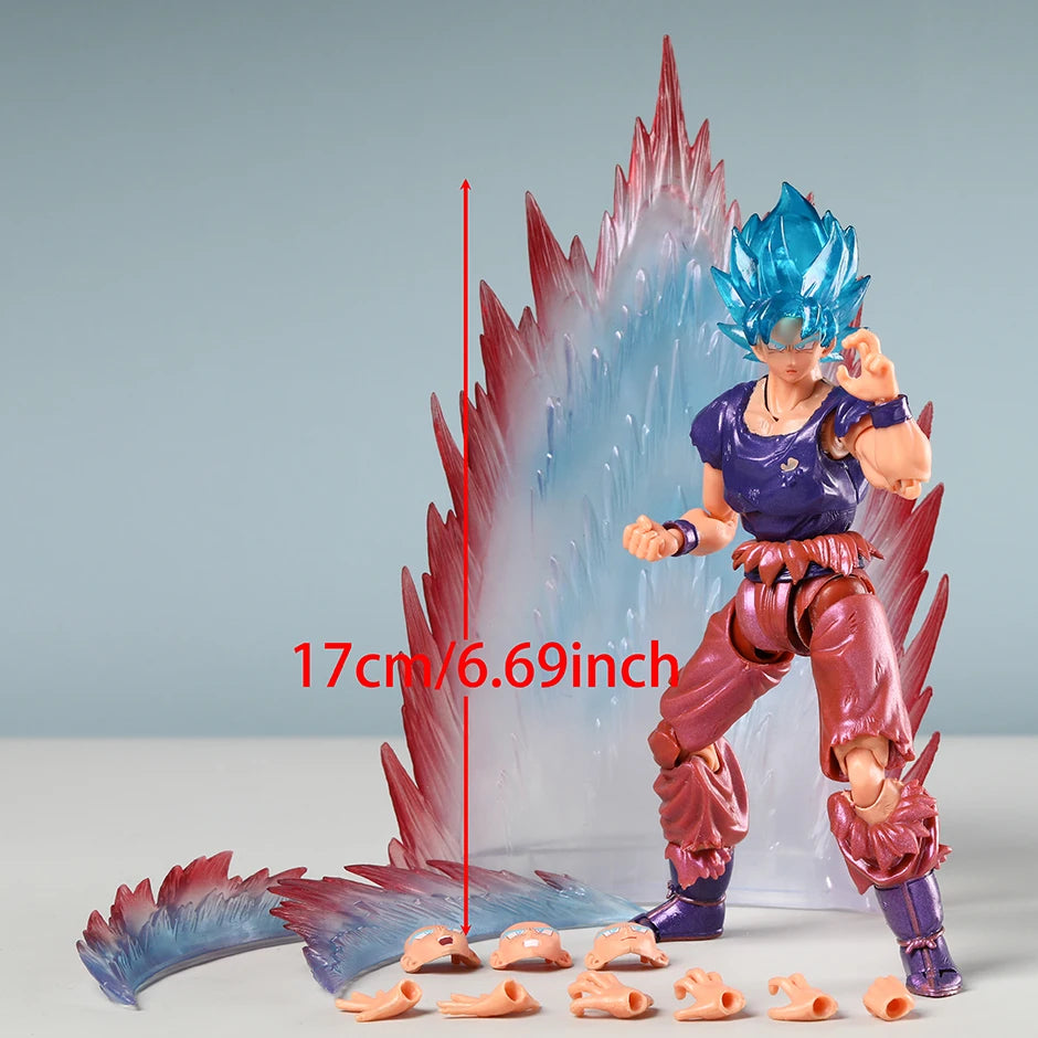 DragonBall Shining Soul Blau Goku Kaio Ken Sammlung Actionfigur PVC Modell Figurals