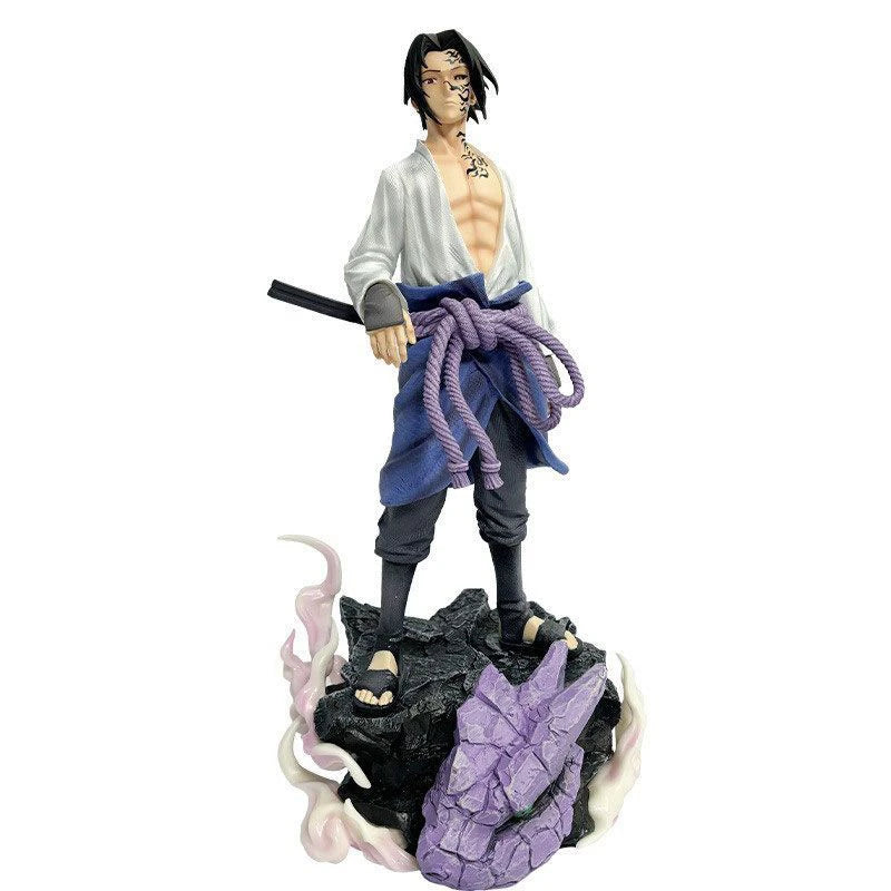 Anime Figure Reel Uzumaki Sasuke Uchiha Figurine Standing Pvc Statue Desktop Ornament Collection Toy Christmas Birthday Gift