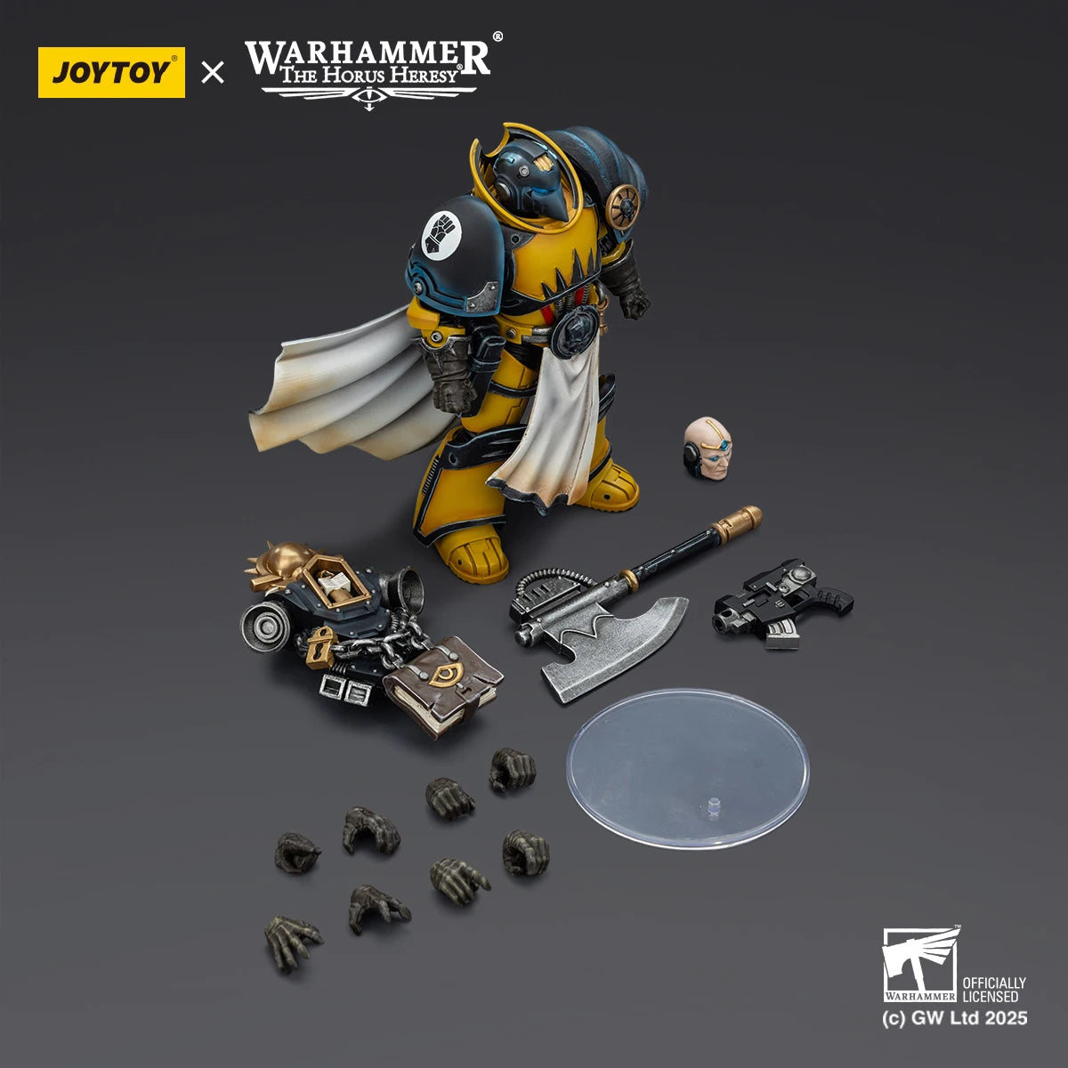 JOYTOY Warhammer 30K Imperial Fists Action Figure 1/18 Legion Praetor Librarian Consul Articulated Action Figurine Collect Toys