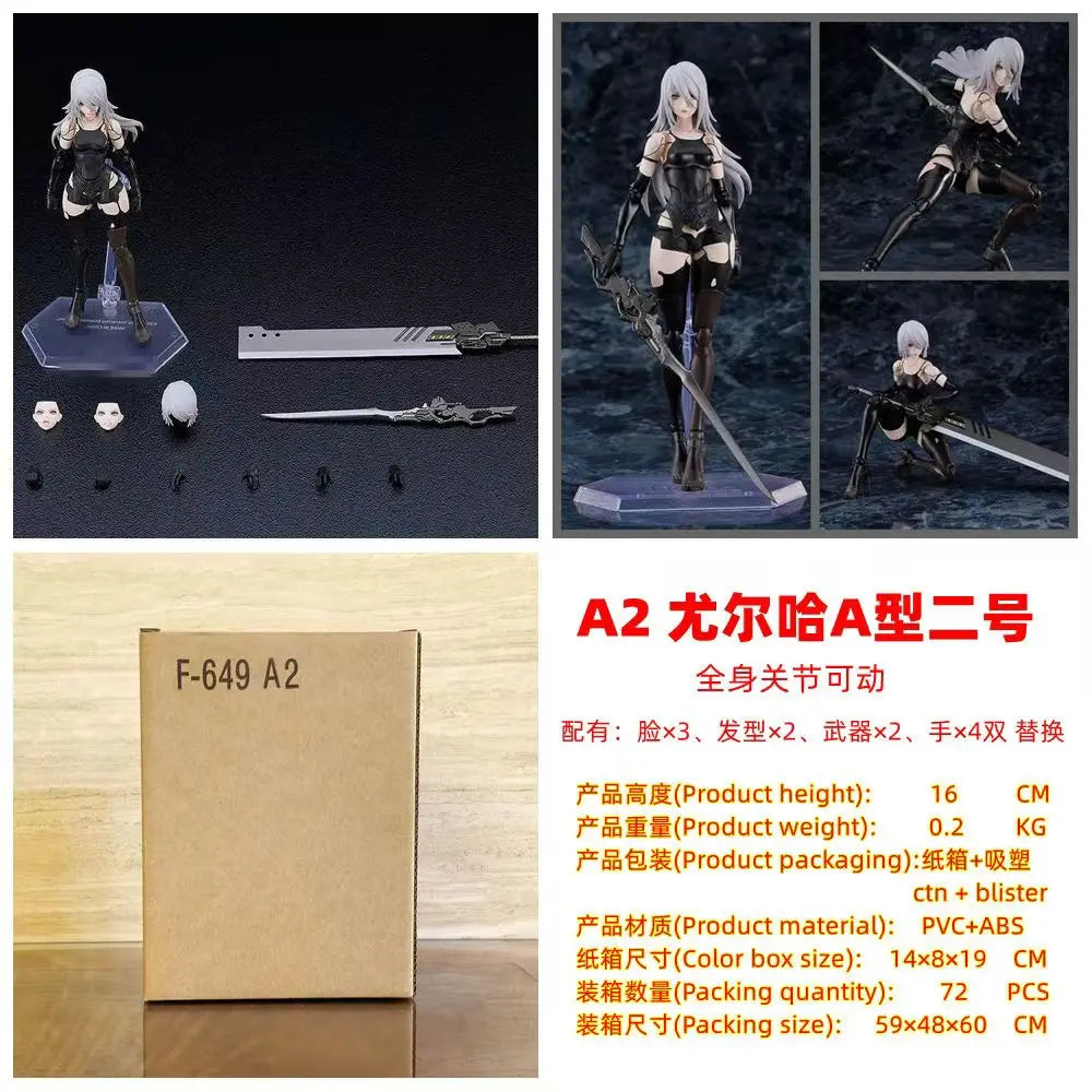 New Ko Figure Figma A2 Fgurine Nier: Automata 2b Articulated Action Figure Model Ornament Collection Toys Gift In Stock