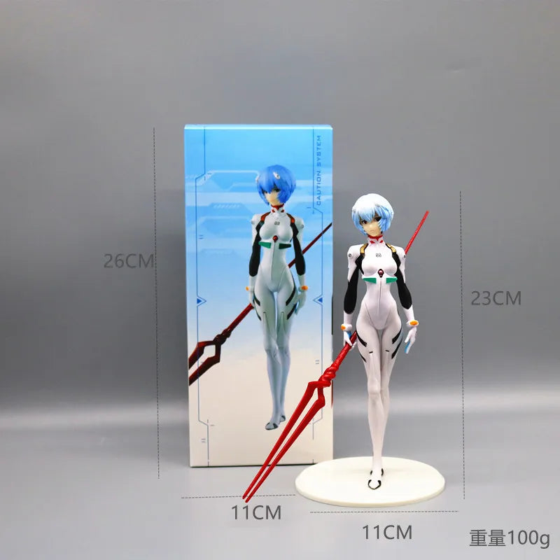 22cm NEON GENESIS EVANGELION Фигурки Ayanami Rei Действие Фигурка Декорации за торти PVC Модел Аниме Asuka Makinami Колекция Играчки