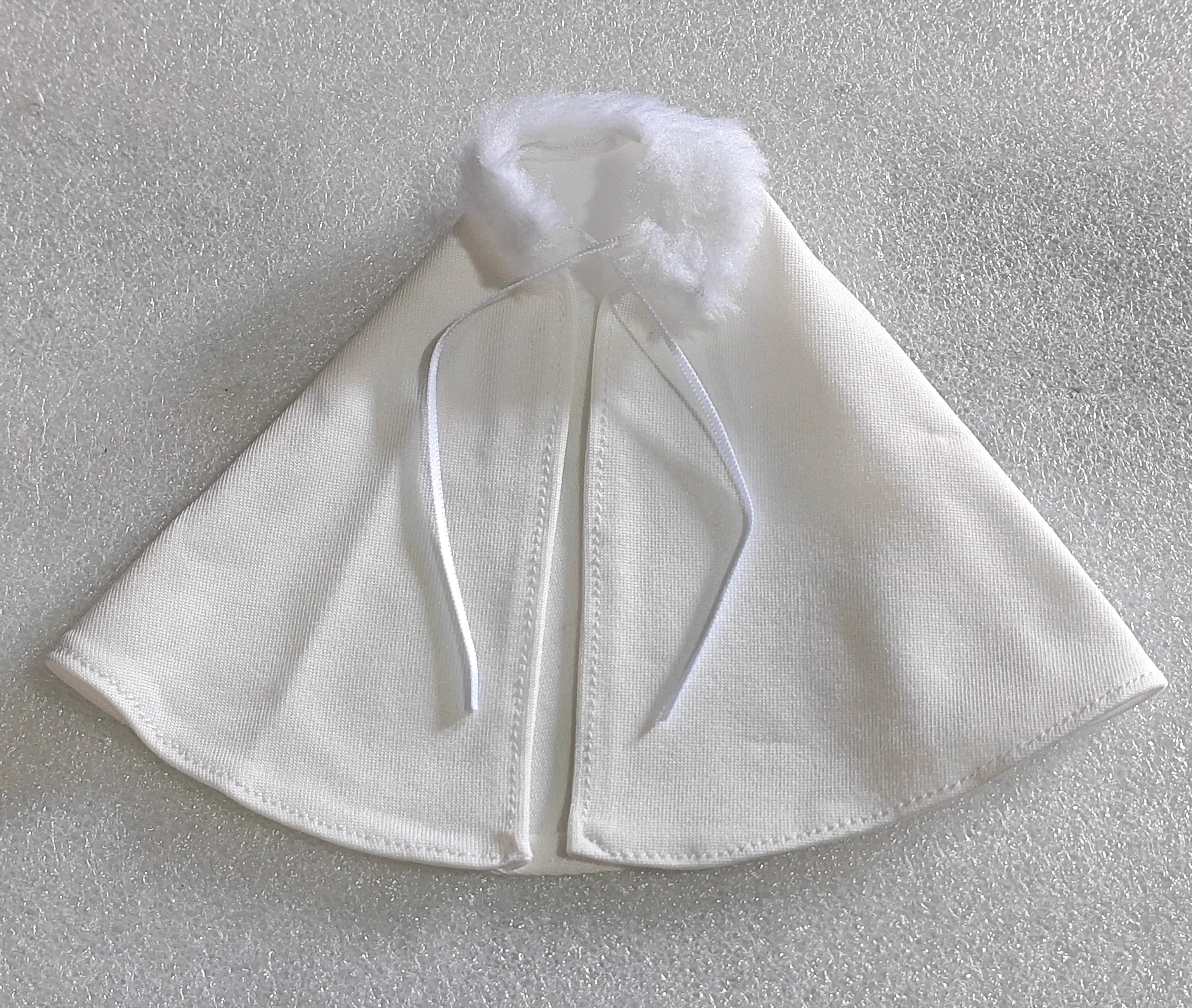 1/12 Soldier Female White Cloak Cape with collar for 6'' shf tbl Figma(only cape)