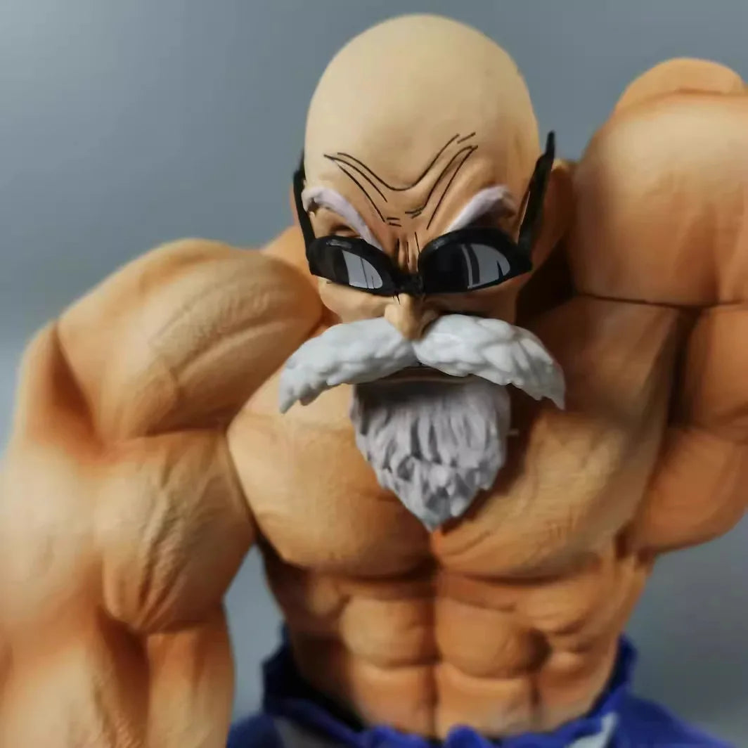 25cm Dragon Ball Master Roshi Muscle Modeling Ka Me Ha Me Ha Anime Figure Model Gk Statue Collection Desktop Decoration Ornament