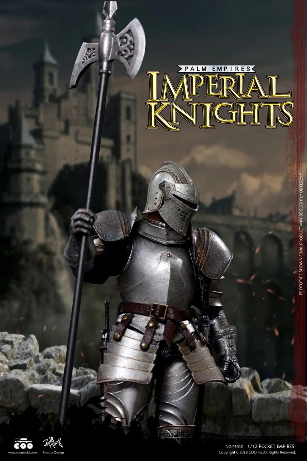 COOMODEL 1/12 Empire in the Palm PE010 Imperial Knight & PE011 Gothic Heavy Knight 6" Action Figures In Stock