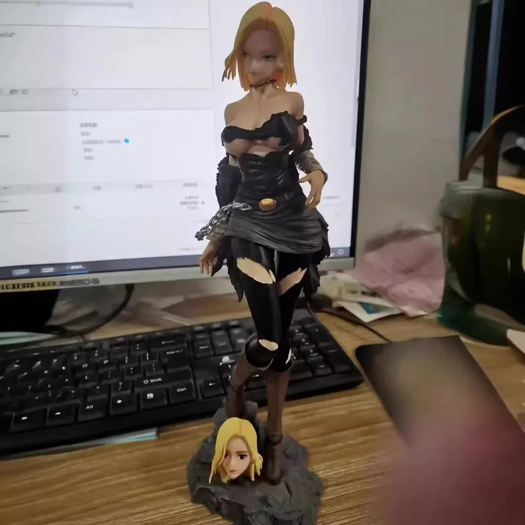 30cm Anime Dragon Ball Z Figures Android 18 Figure Doll Action Pvc Collection Hero Belief X Hunter Fan Decor Gifts Toys
