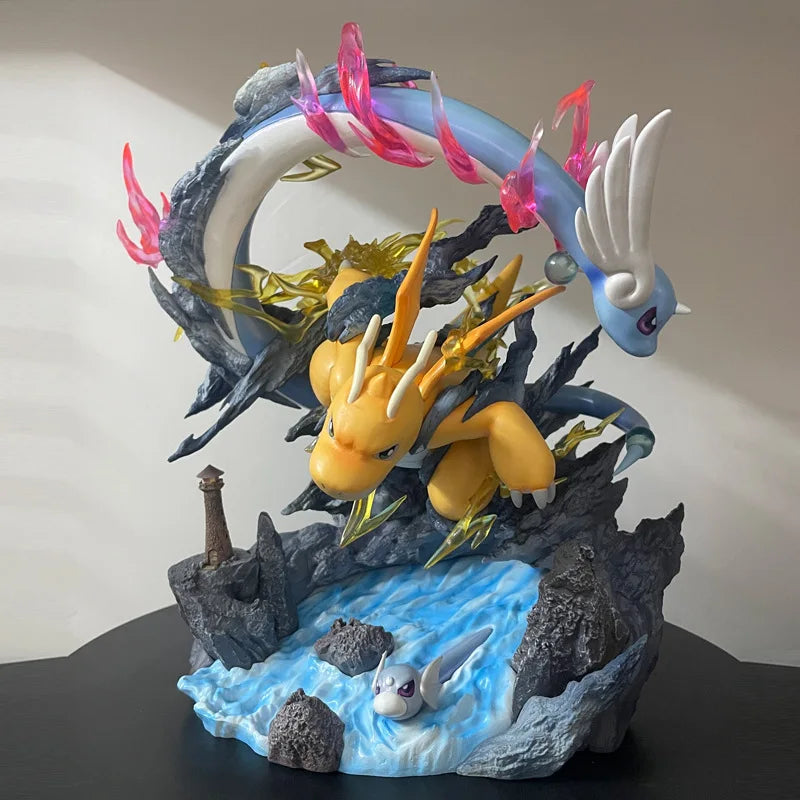30cm Pokemon Dragonite Dragonair Dratini Action Figures Pvc Model Collection Statue Desk Doll Toys For Kids Birthday Gifts