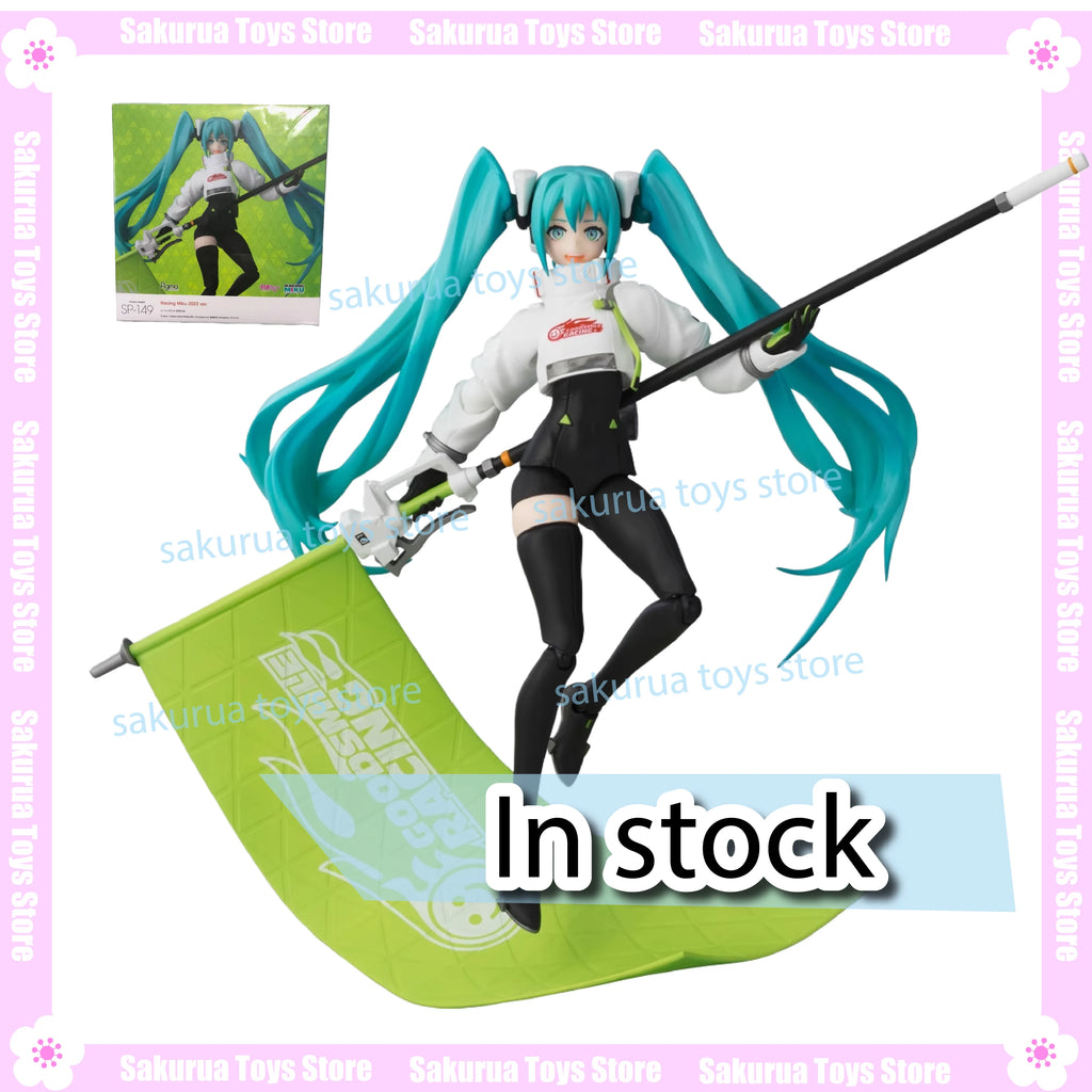In Stock GSC Figma  Miku GT Project 2022 Racing Future Genuine Figures Peripheral Ornaments Scenery Action Figure Collection