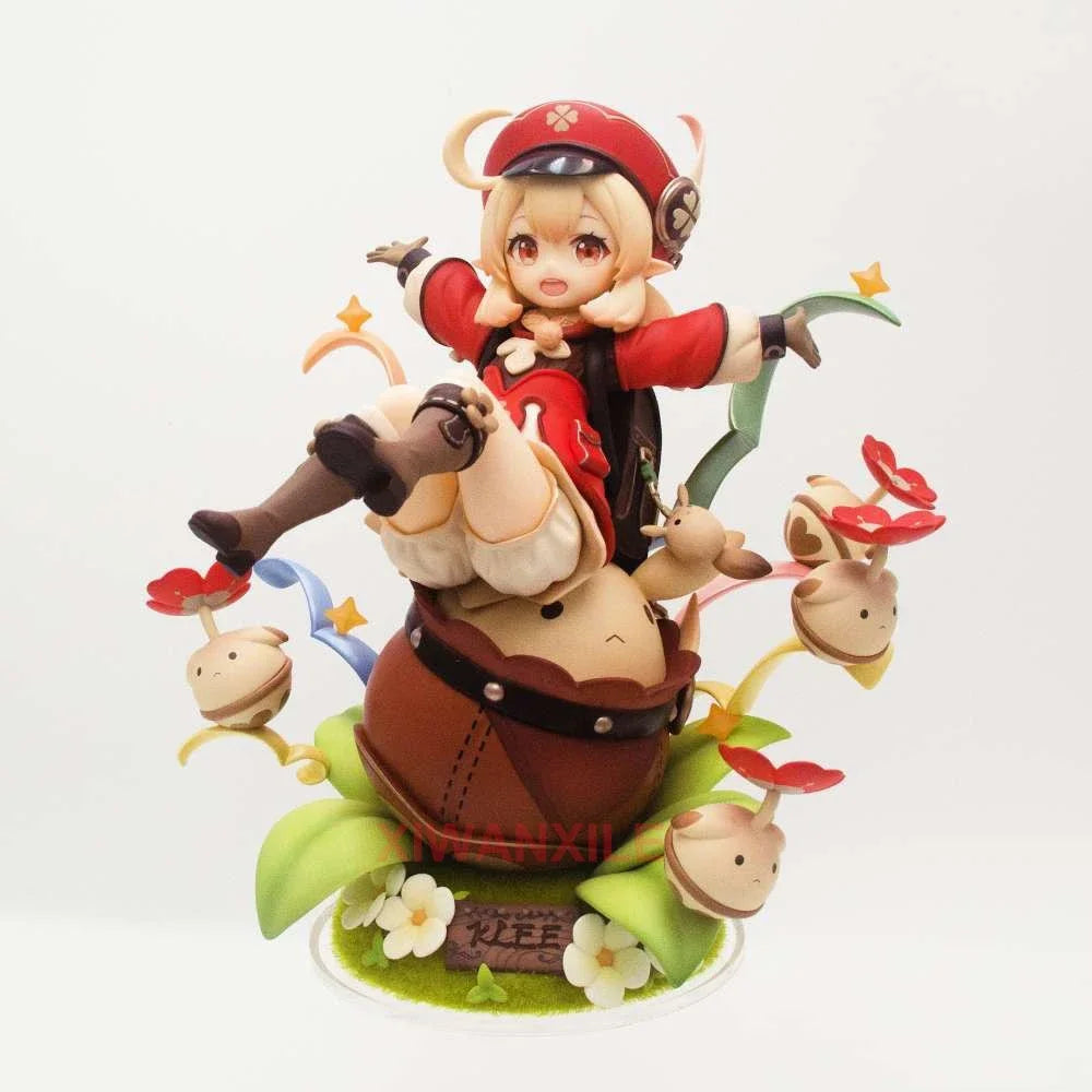 22cm Xiao Vigilant Yaksha Anime Figure Shenhe/Nahida Action Figure Mona/Ningguang/Klee Figurine Collectible Model Doll Toys Gift