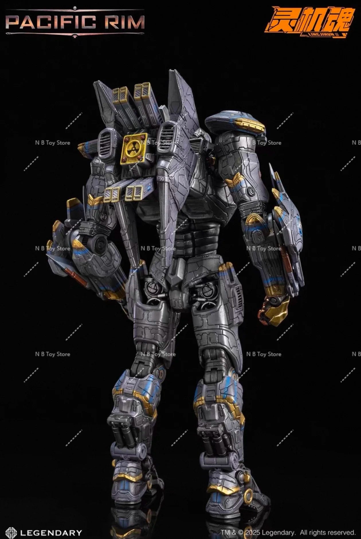 In stock LING JIHUN Original Pacific Rim Striker Eureka 8-inch 20CM LED Light Emitting Action Figures Toy Collection