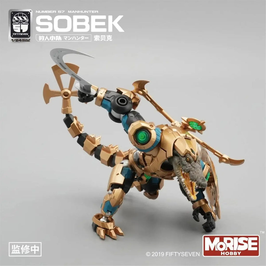 FIFTYSEVEN Number 57 Manhunter No.57 Puppet Squad Anime Figure SOBEK Crocodile1/24 Alligator Assembly Model Action Figure Toys