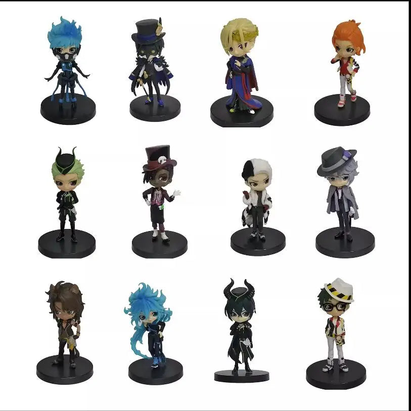 2023 8cm Japanese original anime figure mini Dire Crowley/Riddle Rosehe Q version action figure collectible model toys for boys