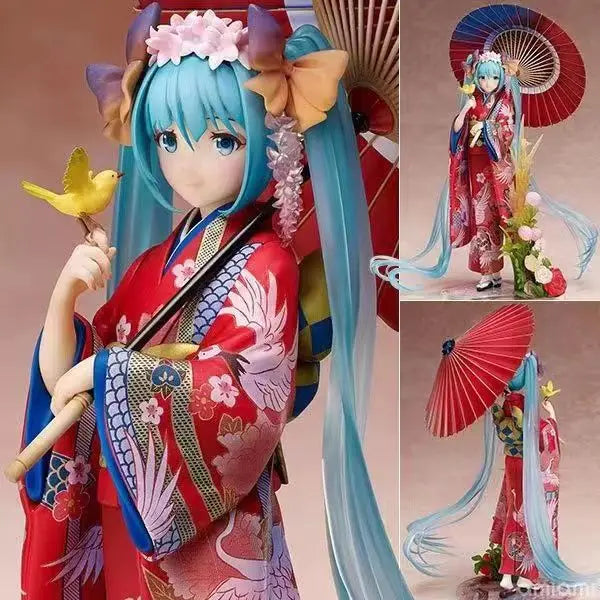 Neue Anime Miku, süße Kawaii, virtuelle Sängerin Miku, Manga-Statue, Figuren, PVC-Actionfigur, 15–25 cm