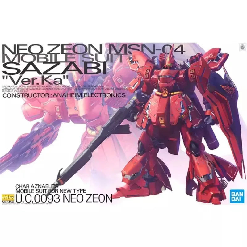 BANDAI SPIRITS MG 1/100 Char's Sazabi Ver.Ka (Version Katoki) Plastic Model Kit
