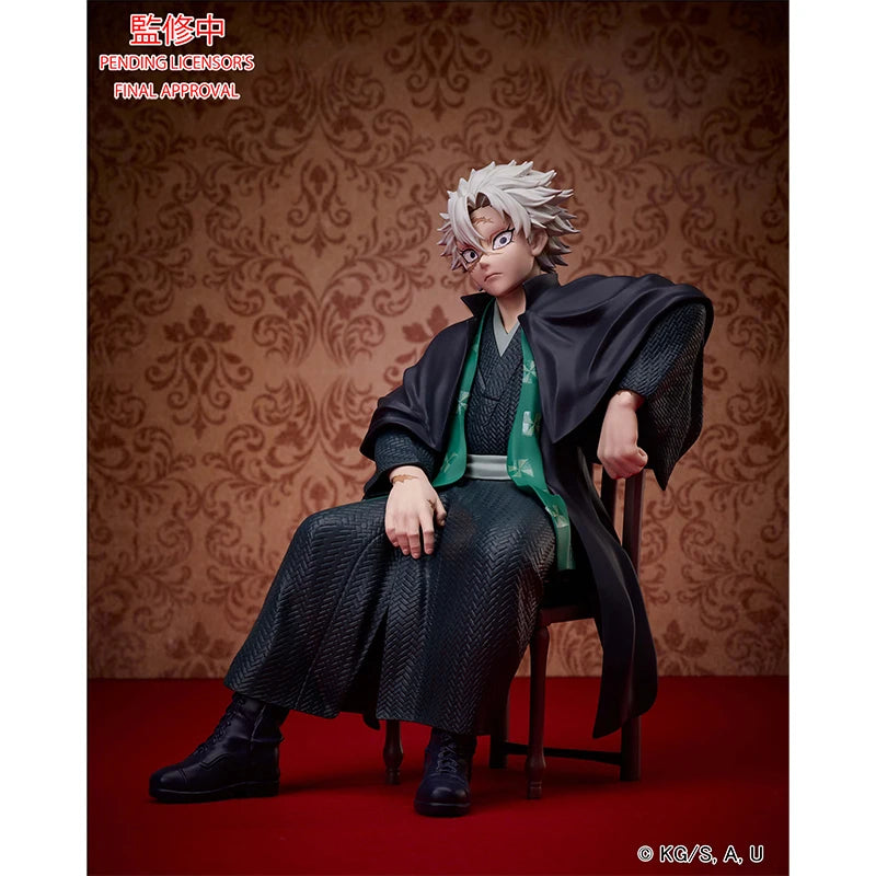 Demon Slayer Shinazugawa Sanemi 16cm Action Figures Model Iguro Obanai Anime Peripheral Collection Decoration Birthday Xmas Gift