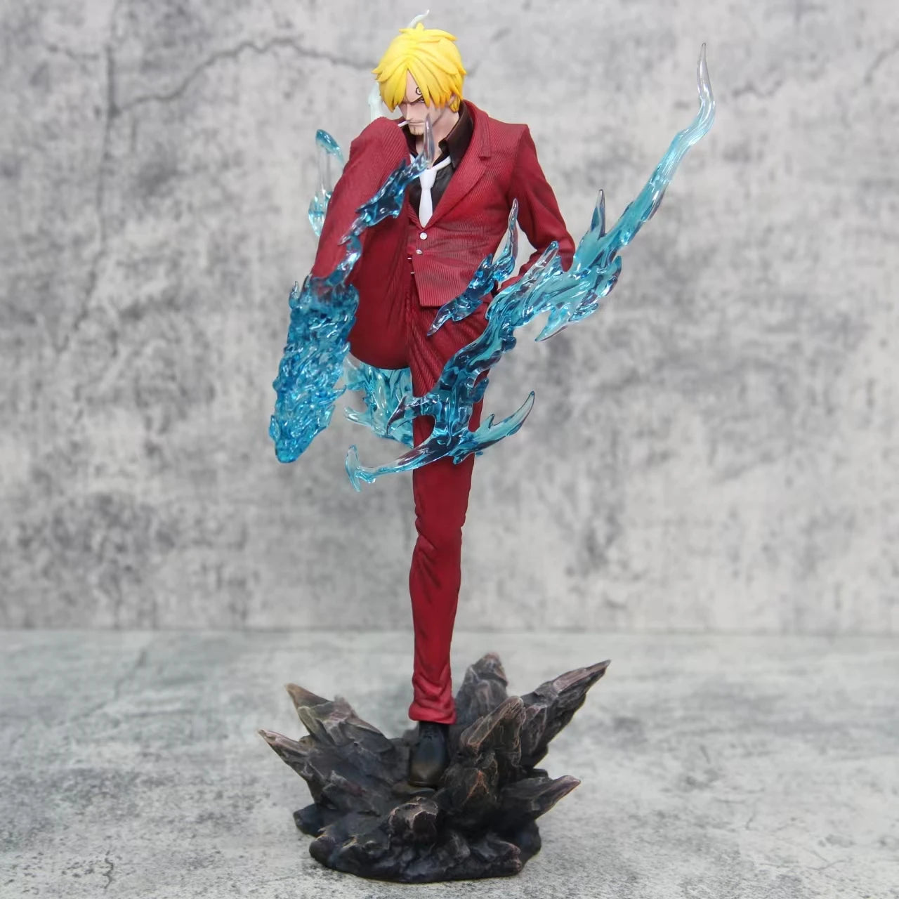 30cm One Piece Anime Demon Wind Feet Sanji POP Figure Model Pvc Statue Doll Collection Decoration Ornament Model Toys Gift
