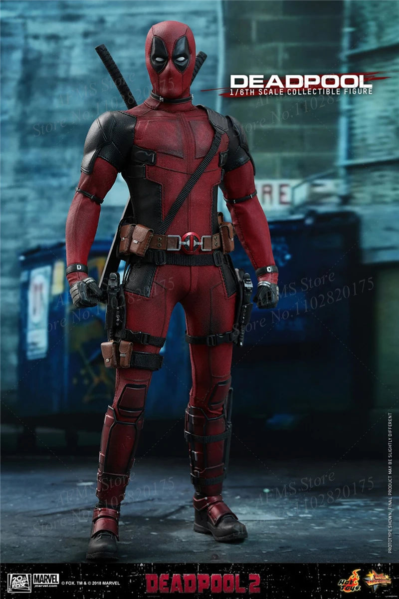 12Inch HOTTOYS HT MMS 490 1/6 Men Soldier Deadpool 2 Superhero Ryan Reynolds Doll Full Set Action Figure Model Collection Toys
