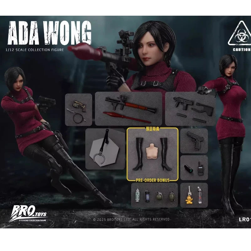 In Stock New Brotoys 1/12 Female Spy Ada Wong Collectible Action Figure Model For Action Figure Collectors Good Gifts Toys