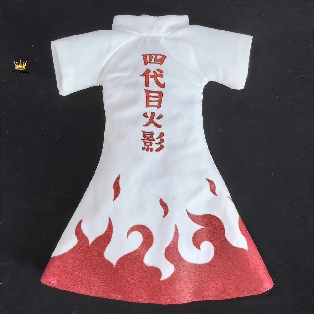 Handmade 1/12 NARUTO The Fourth Hokage Namikaze Minato SHF 2.0 Cloth Cloak Accessory Anime Action Figures Body Model Toys