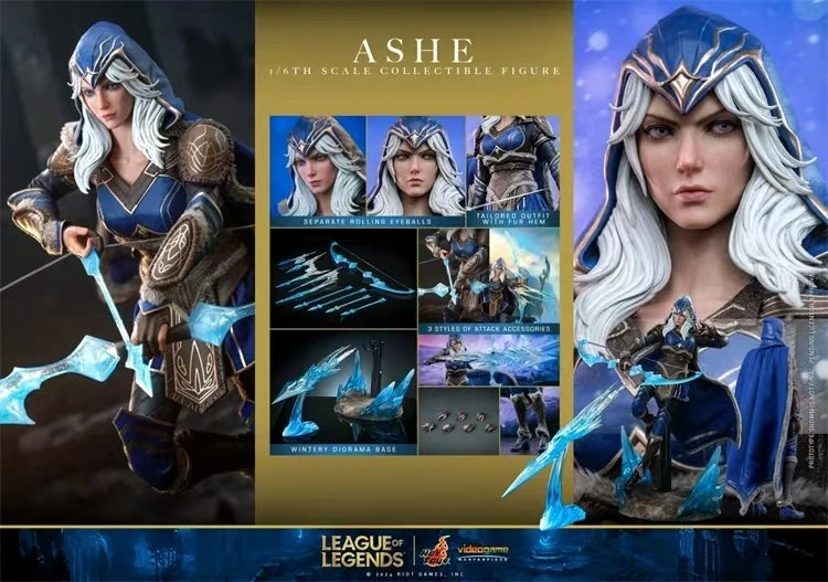 【MT】Hot Toys VGM60 LOL Ice Shooter Ashe 1:6 Scale Action Figure Collection Toys