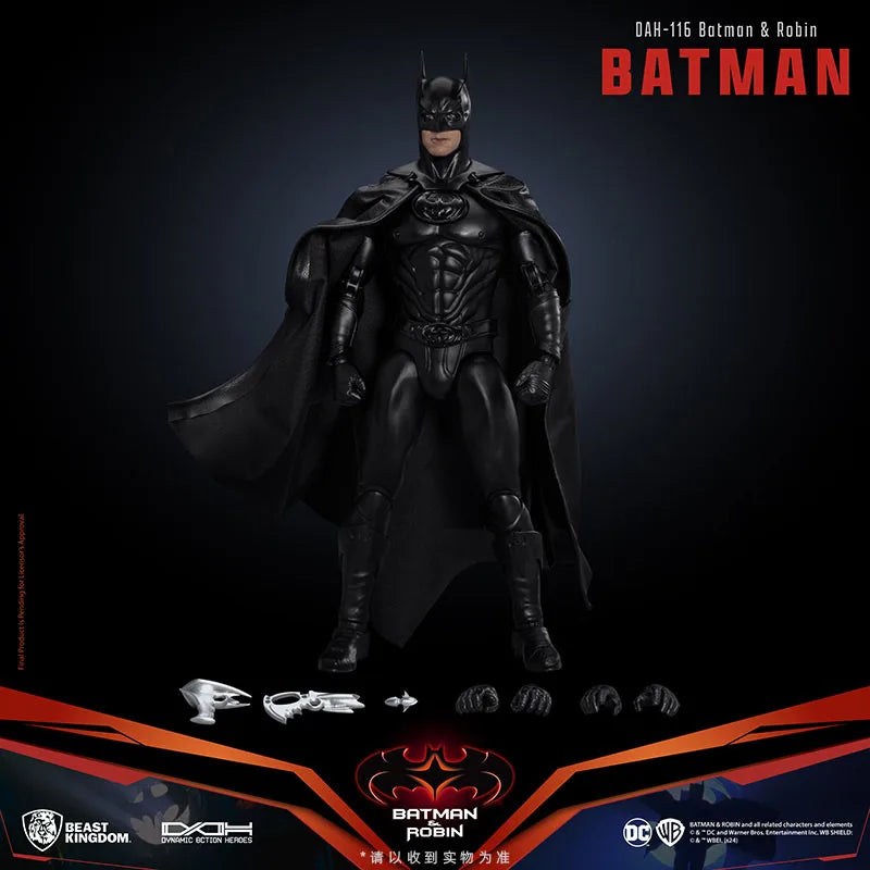 DC Figures Beast Kingdom Bell Keaton Pattinson Clooney Batman Екшън фигурка Фигура на Батман DC Екшън фигурки Модел Подаръчен оригинал