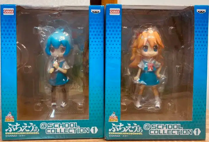 In Stock Authentic Bandai Spirits Japan New Theatrical Edition School Series Figure - Rei Ayanami & Asuka Langley Soryu