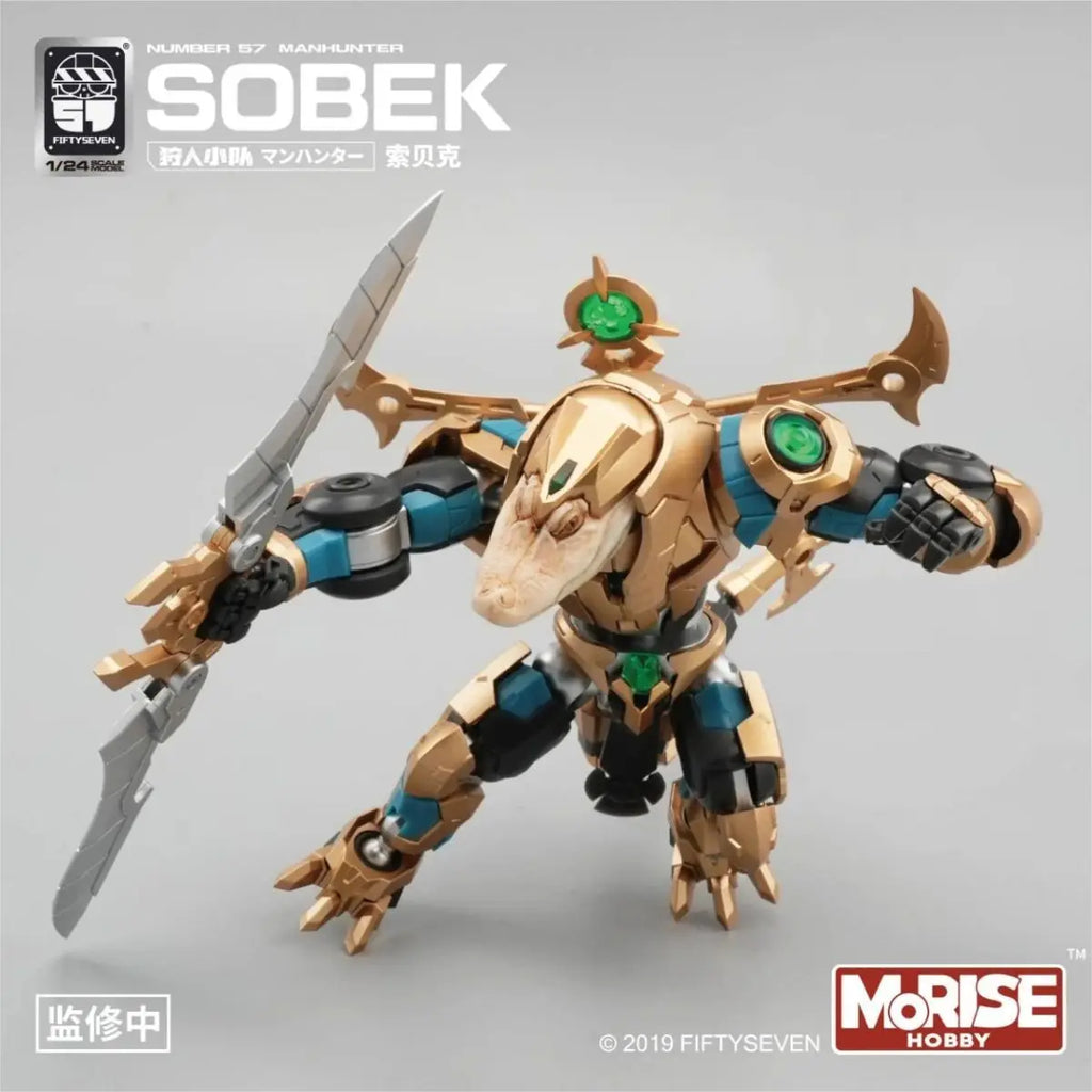 FIFTYSEVEN Number 57 Manhunter No.57 Puppet Squad Anime Figure SOBEK Crocodile1/24 Alligator Assembly Model Action Figure Toys