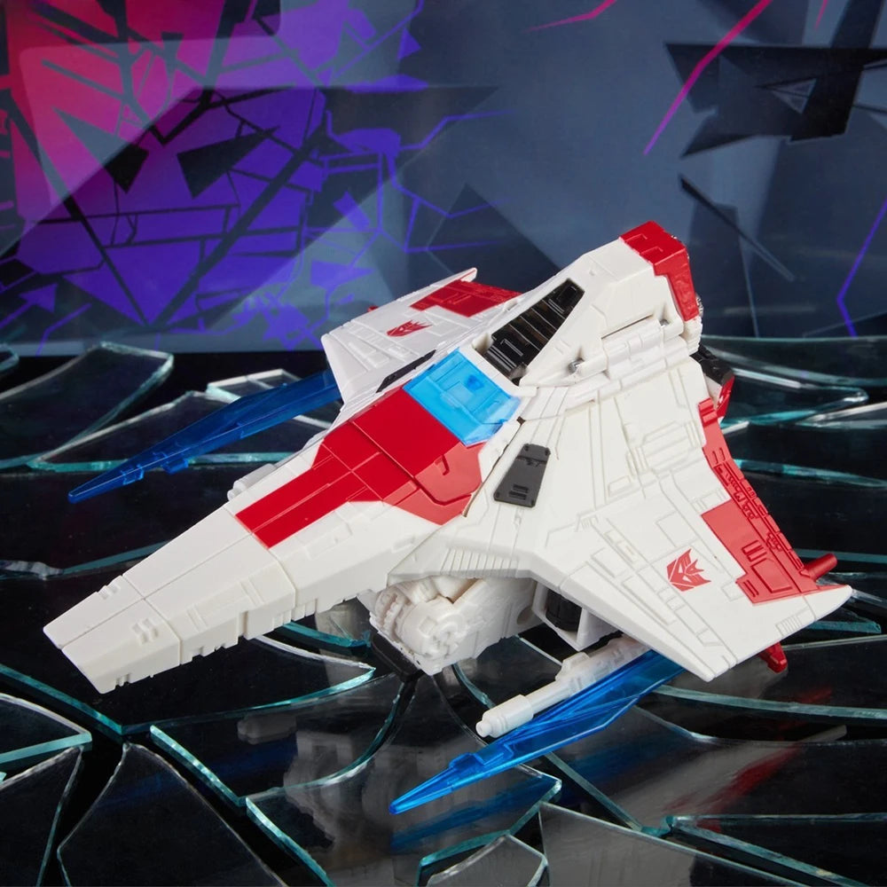 [In Stock] Hasbro Transformers Shattered Glass Starscream 17.8cm Voyager Class Nice Collectible Anime Action Figure Model Toys