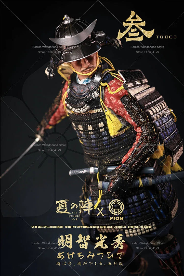 In Stock PION TC003 1/6 Scale Male Soldier Akechi Mitsuhide Japanese Warring States General 12inch Action Figure Doll Collection