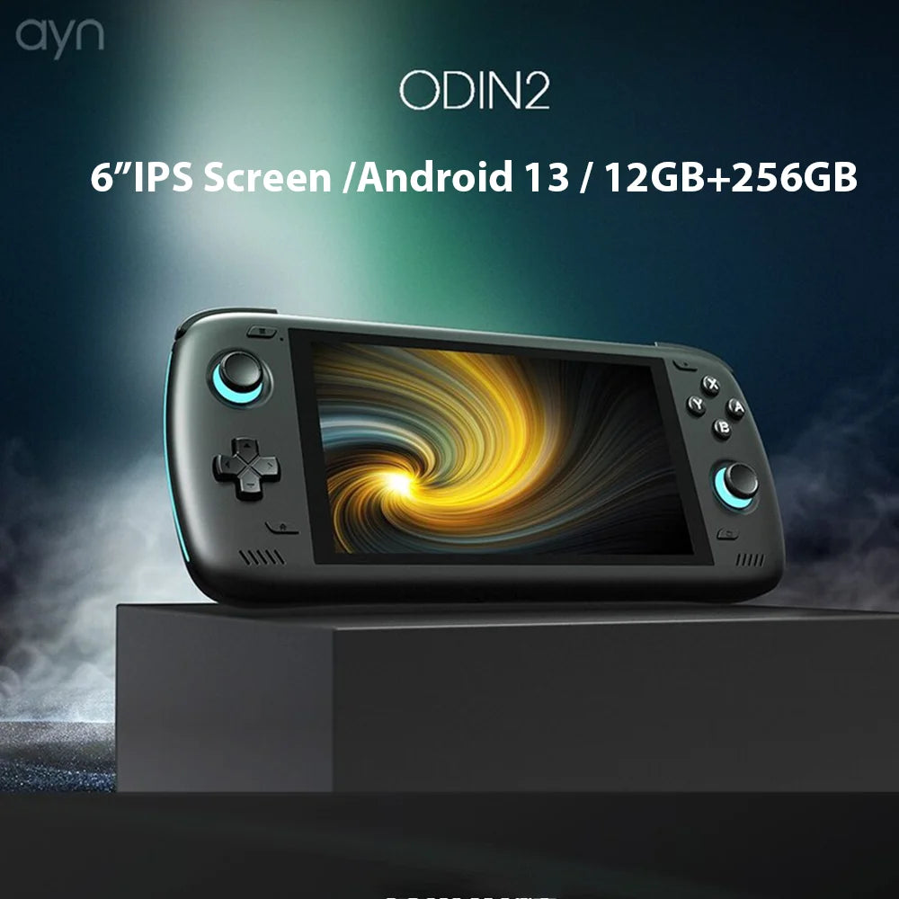 6,0 Zoll IPS AYN Odin 2 Pro 12 GB 256 G Android 13 Handheld-Spiel-Player Touchscreen 8GEN2 8000 mAh Akku Wifi 7 Bluetooth 5.3