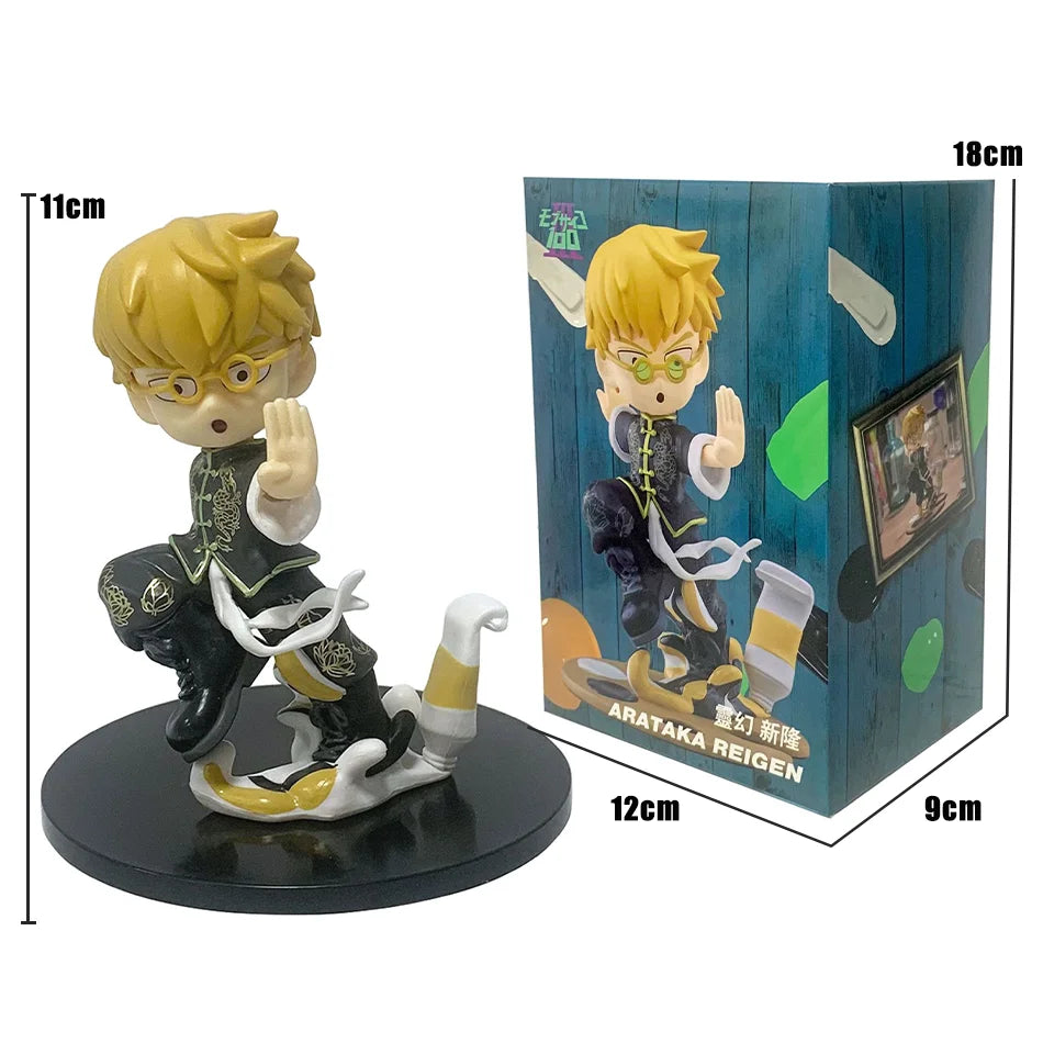 NEW 2025 11cm Mob Psycho 100 Figure Shigeo Kageyama Arataka Reigen Action Figure Toys PVC Model Doll Collector Kawaii Birthday