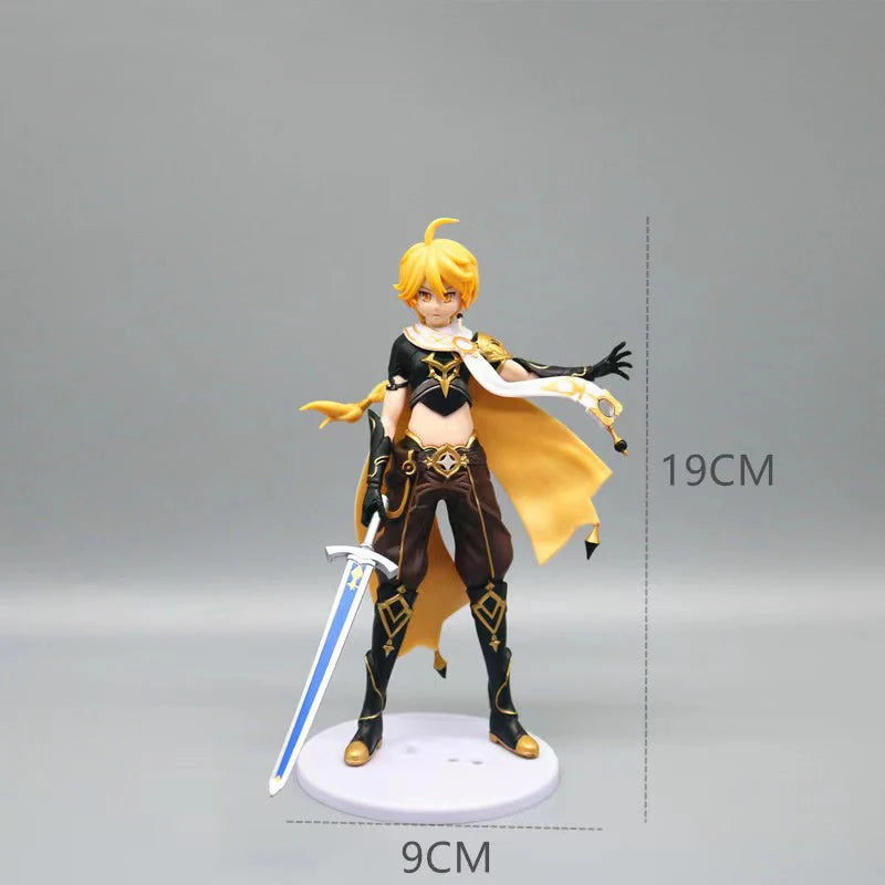 19CM Genshin Impact Zhongli Xiao Anime Figure PVC Action Figure Model Sculpture Hand-made Desktop Decoration Children Gifts