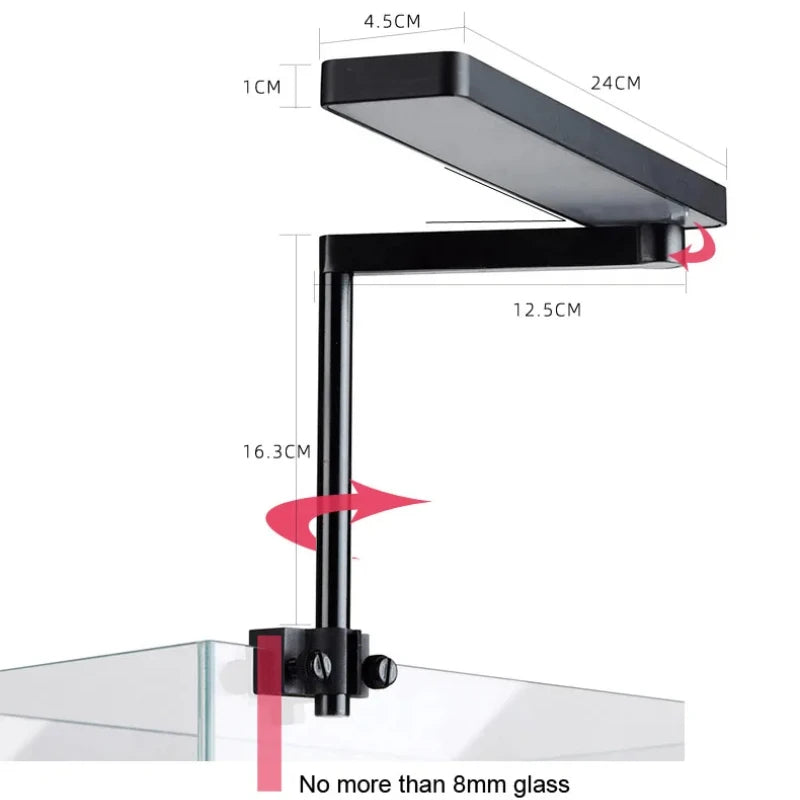 Chihiros C2 CII Plant Grow Clip on LED Light Bluetooth Sunrise Sunset Lamp Aquarium Fish Tank