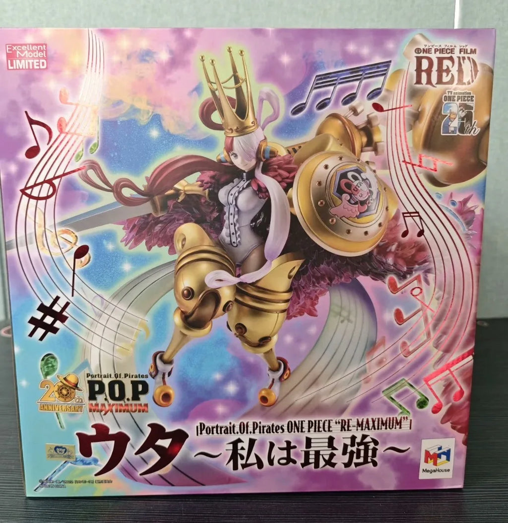 In Stock Original ONE PIECE MegaHouse Portrait of Pirates Maximum UTA Anime Figure Toy Gift Ornament