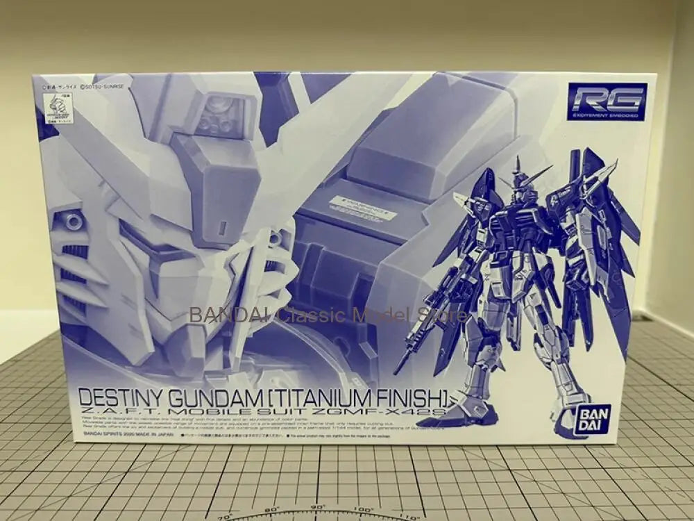 In Stock BANPRESTO PB LIMITED RG 1/144 DESTINY GUNDAM [Titanium Finish] Anime Action Figures Assembly Model Collection Toy