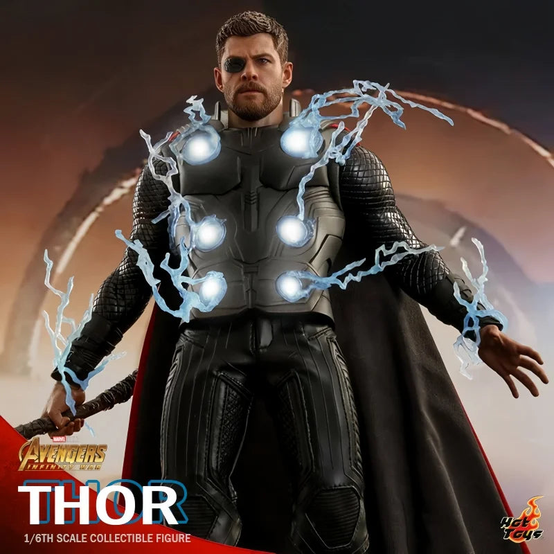 Hot Original Hot Toys  Avengers Infinity War Thor Odinson God Of Thunder Action Figurestatue Ht Mms474 Model Collection Toy Gift