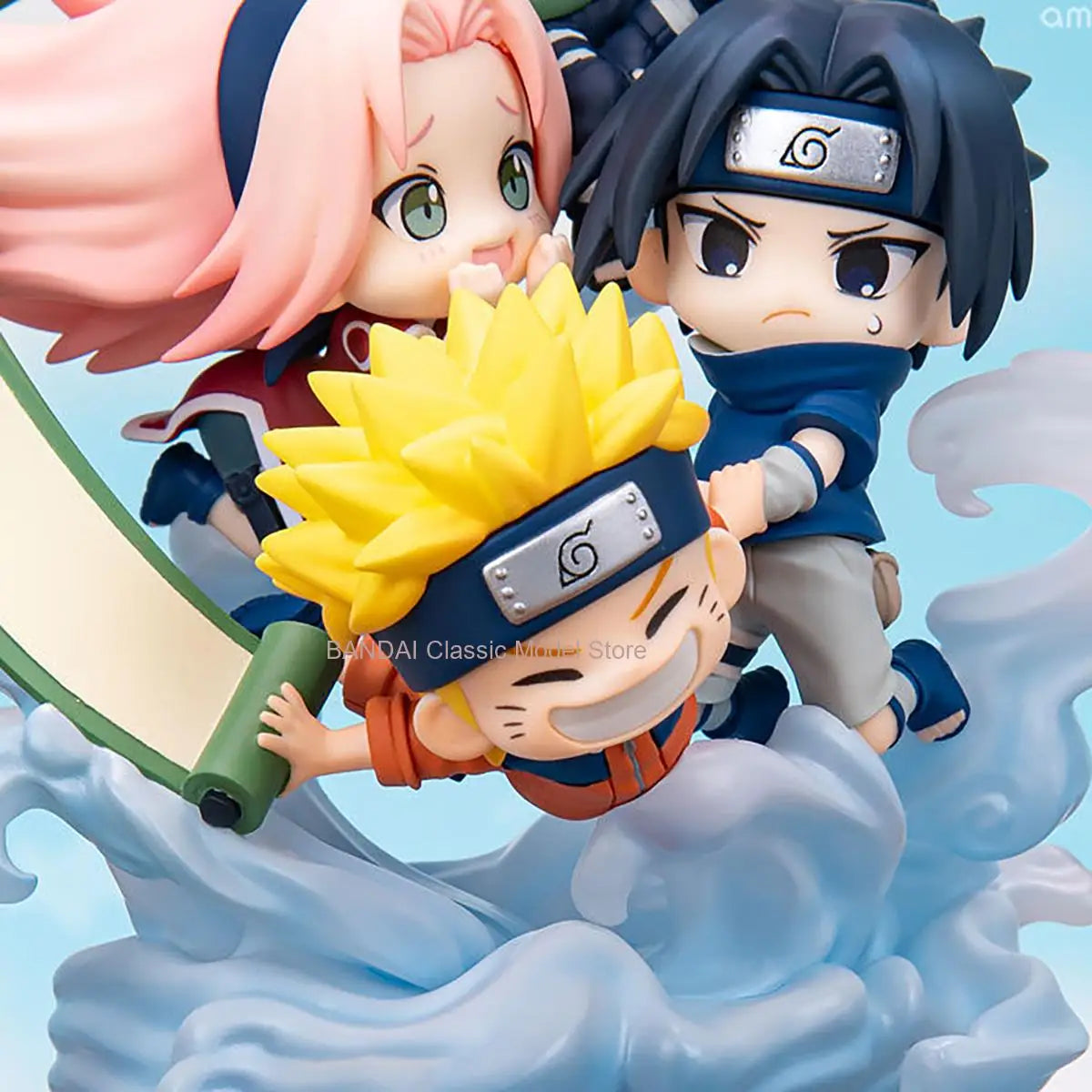 100% MegaHouse FigUnity Naruto Original Shippuuden Uzumaki Naruto Haruno Sakura Hatake Kakashi Uchiha Sasuke Collection Series