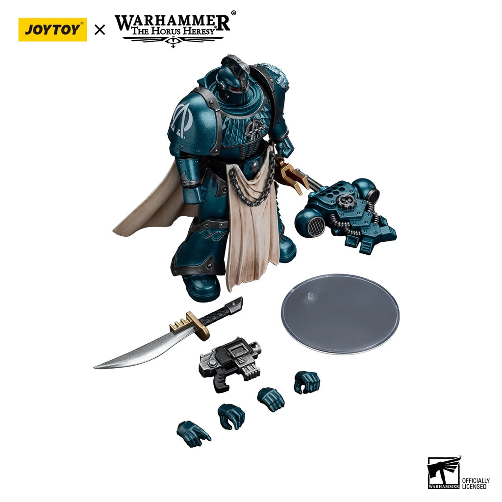 JOYTOY Warhammer 40K 1/18 Actionfigur Alpha Legion Legion Praetor mit Powerschwert Anime-Figuren Spielzeugsammlung