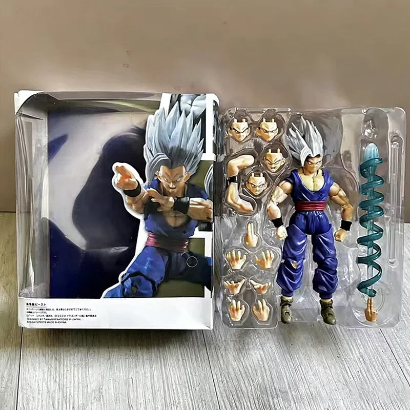 17cm SHF Dragon Ball Super Saiyan Son Gohan Beast PVC Movable Action Figure Anime Collection Model Toys Gift