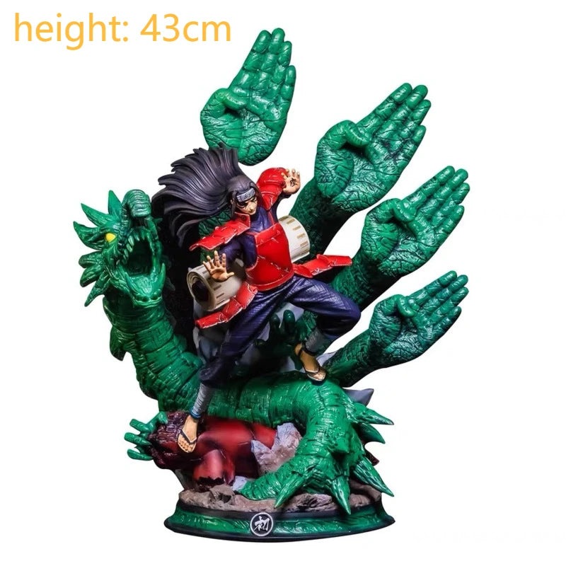 GK Naruto Kurama Chakra Mode Shippuden Anime Figurine Model Action Figure Sasuke Itachi Statue Collection Toy 35cm Kyuubi Figma