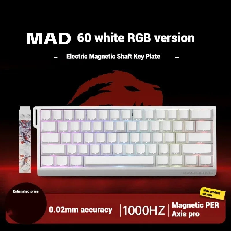 FGG Madlions Mad60 Mad68 He Mechanische Tastatur Magnetschalter 8k Wired Rgb Hot Swap Benutzerdefinierte Tastatur Esport Spiel Geschenk Zubehör