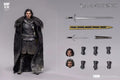 Yuanye Culture Game of Thrones Jon Snow 1/12 Cloth Movable Doll Hand-made Ornaments Gift Collection