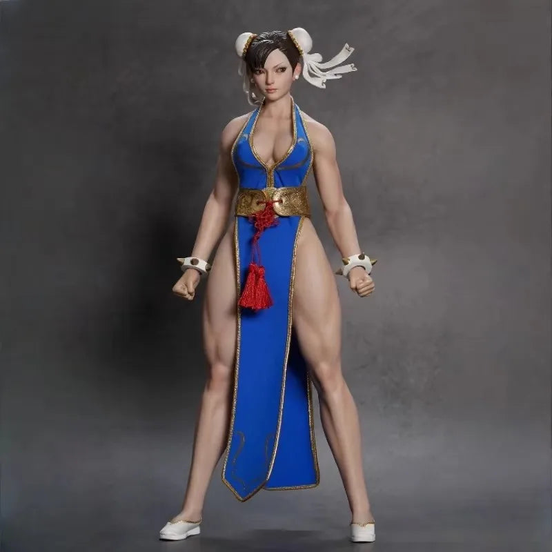 New Stock Play Toy P023 1/6 Scale Fighting Goddess Chun Li With Movable Eyes 12 Female Soldier Action Figure Model Toy Gift