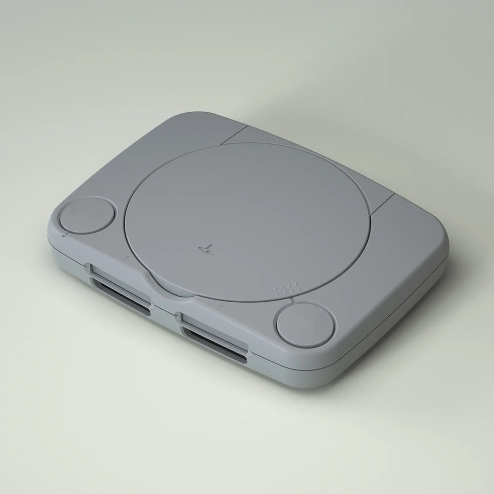 BitFunx Classic Grey ABS Replacement Shell Housing Case with Mounting Accessories For PS One Game Console