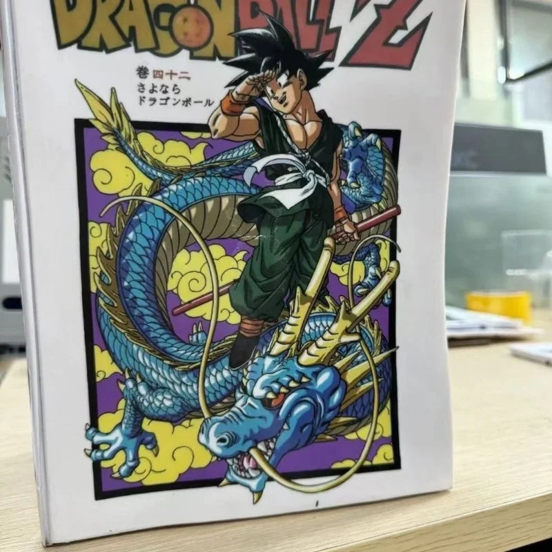 Amime Dragon Ball Z Gk 3D-Comic-Bücher Son Goku reitet Shenron Figur PVC-Actionfigur Modell Statue Sammlung Kinderspielzeug